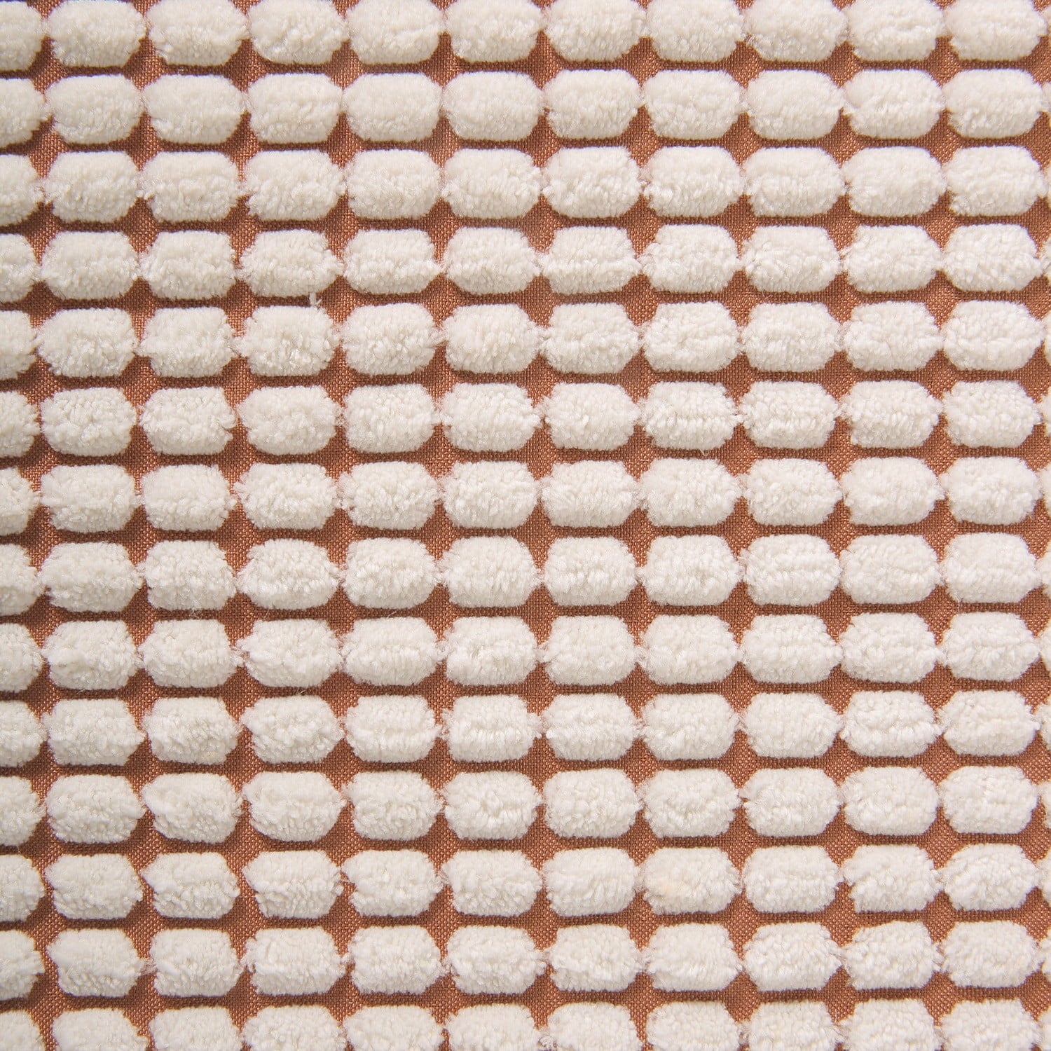 Soft Corduroy Corn Striped Velvet Series Decorative Throw Pillow, 18" X 18", off White, 2 Pack